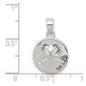 Sterling Silver Polished Sand Dollar Pendant