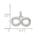 Sterling Silver Polished Infinity Symbol Pendant