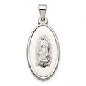 Sterling Silver Mary Medal Pendant