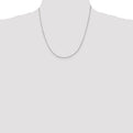 Sterling Silver 1.5mm Beveled Oval Cable Chain