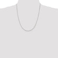 Sterling Silver 1.5mm Beveled Oval Cable Chain