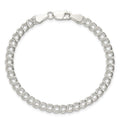 Sterling Silver 5mm Double Link Charm Bracelet