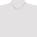 Sterling Silver Rhodium-plated 1.5mm Cable Chain
