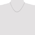 Sterling Silver Rhodium-plated 1.5mm Cable Chain