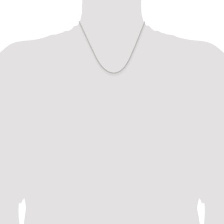 Sterling Silver 1.5mm Solid Rope Chain