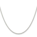 Sterling Silver 1.8mm Solid Rope Chain