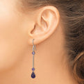 Sterling Silver Amethyst Dangle Earrings