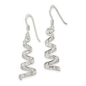 Sterling Silver Twist Dangle Earrings