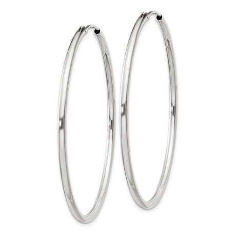 Sterling Silver 2mm Hoop Earrings