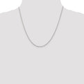 Sterling Silver Rhodium-plated 1.5mm Rolo Chain