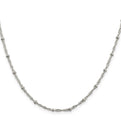 Sterling Silver 2.5mm Singapore w/ Beads Chain