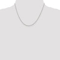 Sterling Silver Rhodium-plated 1.6mm Loose Rope Chain