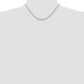 Sterling Silver Rhodium-plated 2mm Loose Rope Chain