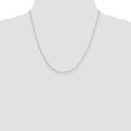Sterling Silver 1.6mm Oval Fancy Rolo Chain