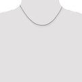 Sterling Silver 1.25mm Diamond-cut Round Franco Chain