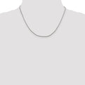Sterling Silver 1.25mm Diamond-cut Round Franco Chain