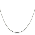 Sterling Silver 1.25mm Diamond-cut Snake Chain