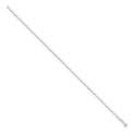 Sterling Silver 0.5mm Fancy Heart Link Anklet