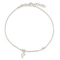 Sterling Silver Box Chain 9in Plus 1in Dolphin Anklet