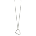 Sterling Silver Heart 14 IN w/2 In EXT Necklace