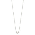 Sterling Silver Polished 3 Bead Necklace