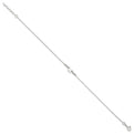 Sterling Silver Polished 9in Plus 1in Ext Butterfly Anklet