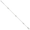 Sterling Silver Turtle 9 inch Plus 1 inch Ext. Anklet