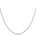 Sterling Silver 1.75mm Diamond-cut Cable Chain
