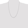 Sterling Silver 1mm Round Box Chain