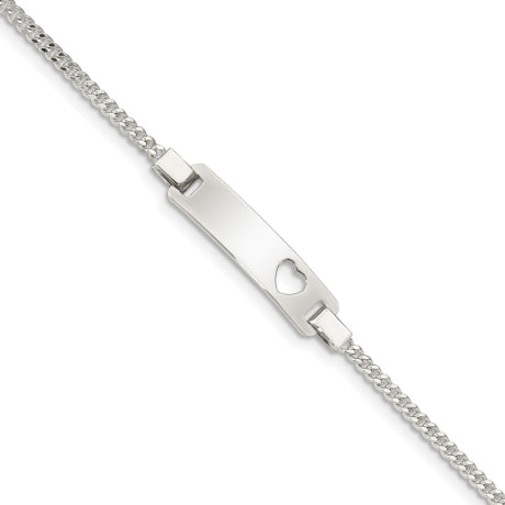 Sterling Silver Adjustable Baby ID Bracelet