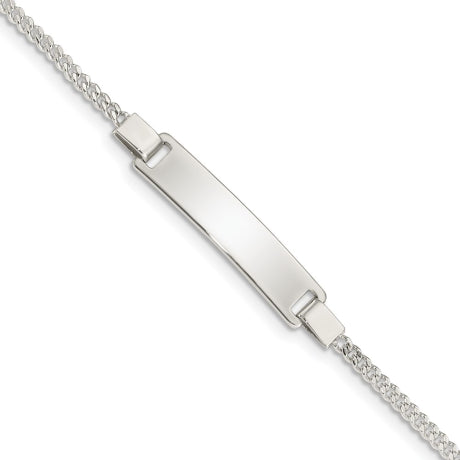 Sterling Silver Adjustable Baby ID Bracelet