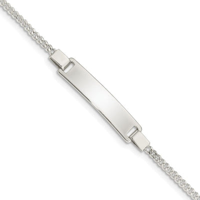 Sterling Silver Adjustable Baby ID Bracelet