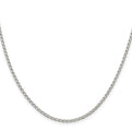 Sterling Silver 2mm Open Elongated Link Chain