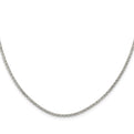 Sterling Silver 2mm Fancy Anchor Pendant Chain