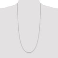 Sterling Silver 1.4mm Flat Oval Cable Chain