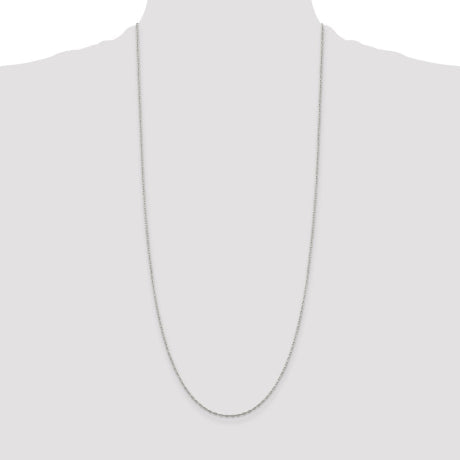Sterling Silver 1.4mm Flat Oval Cable Chain