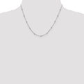 Sterling Silver 1.3mm Fancy Beaded Chain