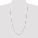 Sterling Silver 1.65mm Diamond-cut Long Link Cable Chain