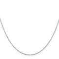 Sterling Silver 1.05mm Square Fancy Beaded Chain