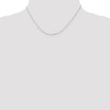 Sterling Silver 1.15mm Square Fancy Beaded Chain