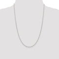 Sterling Silver 2.5mm Flat Open Oval Cable Chain