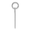 Sterling Silver/Rhodium-plated Satin Number 7 Charm