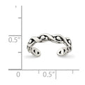 Sterling Silver Antiqued Toe Ring