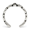 Sterling Silver Antiqued Floral Toe Ring