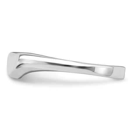 Sterling Silver RH Plated Child's Polished Heart Ring