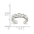 Sterling Silver Celtic Weave Toe Ring