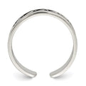 Sterling Silver Antiqued Adjustable Toe Ring