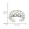 Sterling Silver Lattice Toe Ring