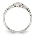 Sterling Silver Antiqued Claddagh Ring