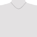Sterling Silver Rhodium-plated 1.25mm Round Spiga Chain
